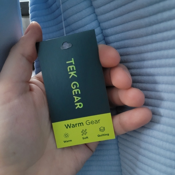 Tek Gear Women's Deco Mixed Media Jacket - small - blue - Picture 4 of 5